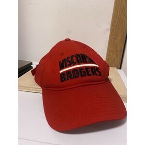 Wisconsin Badgers Adidas Baseball Hat Adjustable Embroidered
